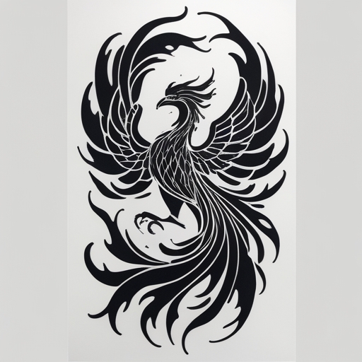 Phoenix’s Path of Flames Tattoo idea