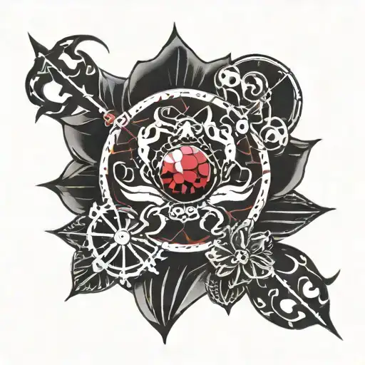 Cancer Sign And Ruby Stone