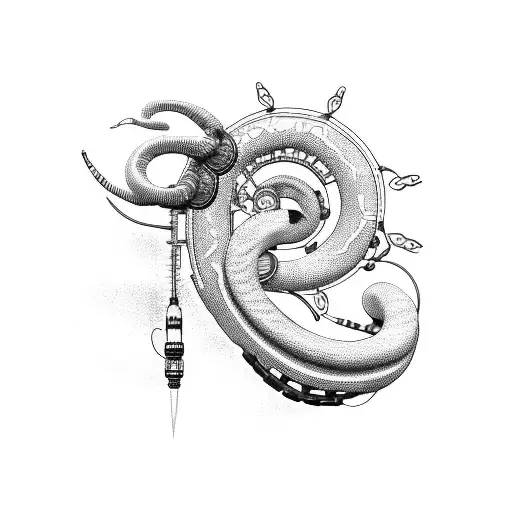 Cyberpunk Mechanical Snake