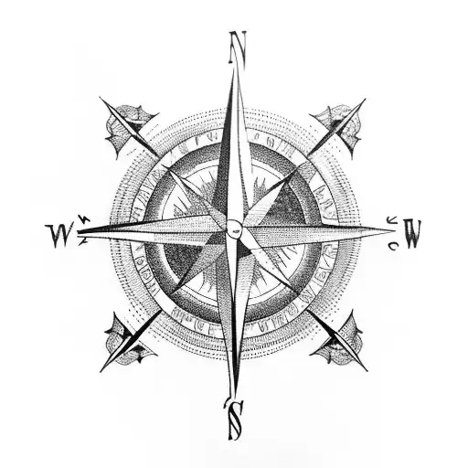 Compass And Trees