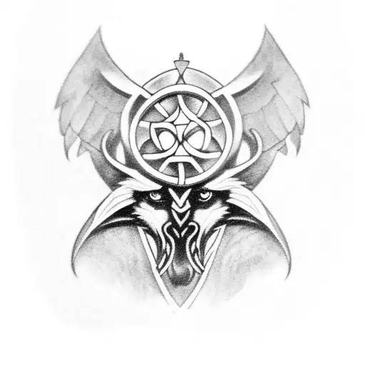 Celtic Themed Odin's Ravens