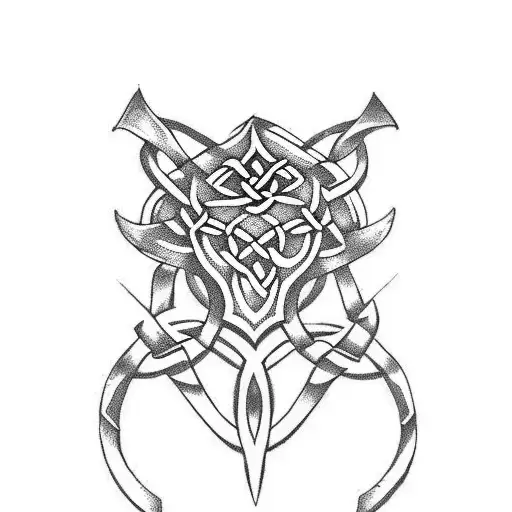 Celtic Themed Armor On Arm