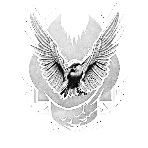 Raven Emblazoned On Medievil Armor