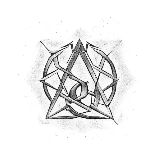 Sickle Sulphur Alchemy Symbol