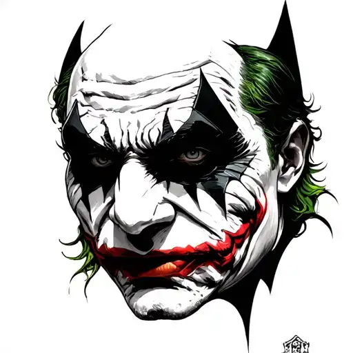 The Dark Knight Joker Face