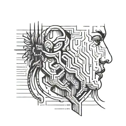 10 10 In A Line Going Down Next To The Ear Black