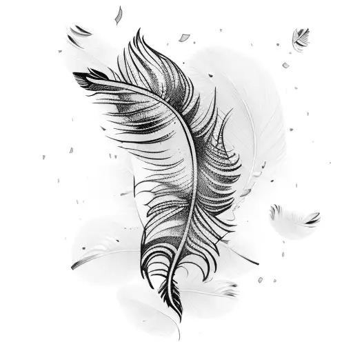 A Feather Falling From The Sky