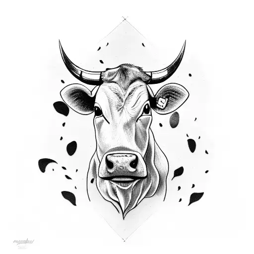 Cow With Playing A Instrument