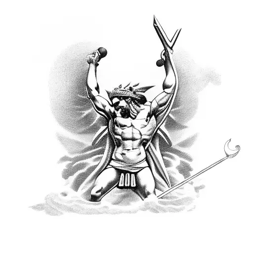 Greek God Overcoming Struggle