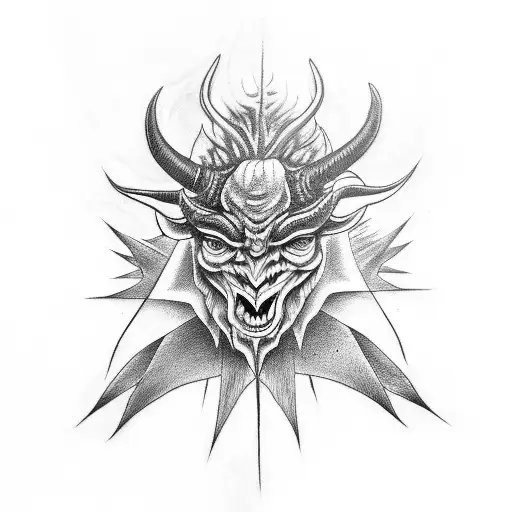 Big Bad Eye Cursed With Satanic Siguil And Horns