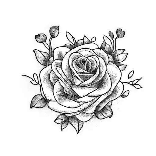 Flowers Woth A Dog And Pastries