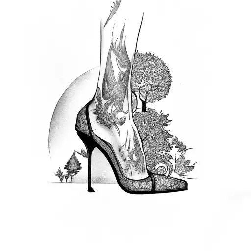 High Heels And Forest