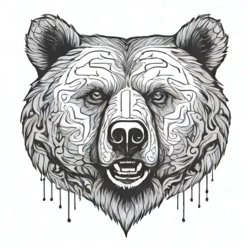 Bear Head Looking