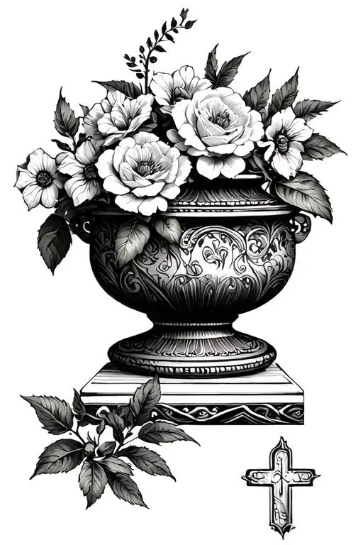 I Want A Christian Type Vase On My Ribs