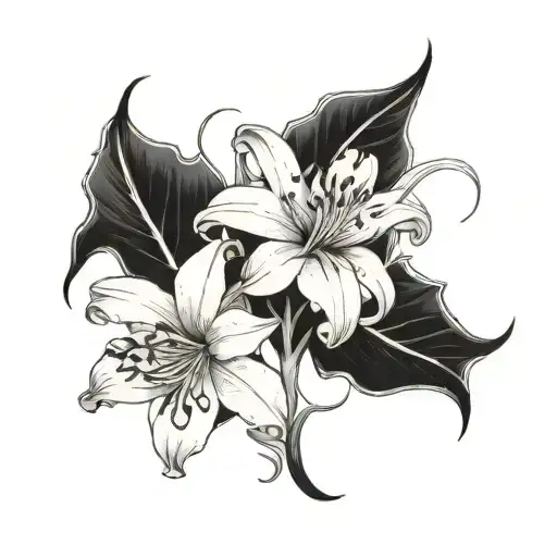 Scorpio And Lilies Bloom