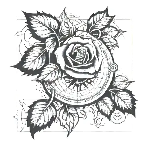 Compas Rose Map Made