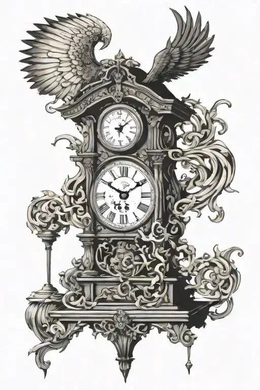 Barrowed Time Demonic Grandfather Clock