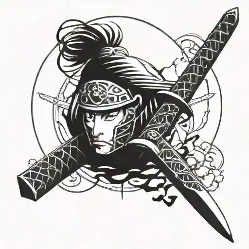 Samurai Sword Over Sharingan