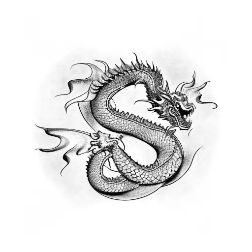 Japanese Dragon In A Scientific Laboratory