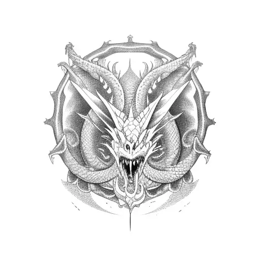 Dragon Ouroboros Eat Himself