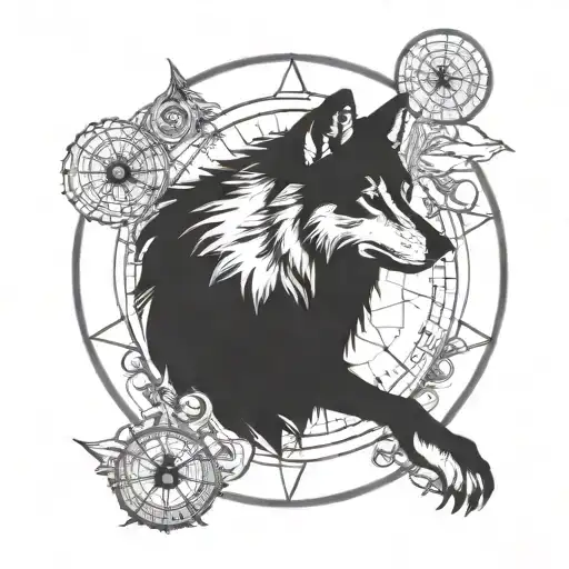 Wolf Compass Moon