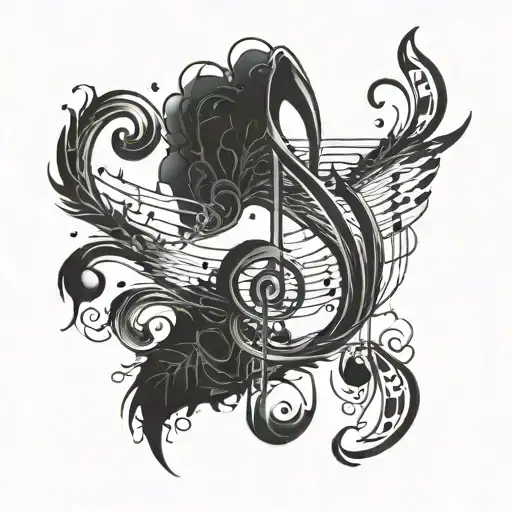 Music Key In Dark Sigilcore Style