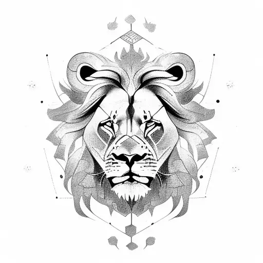 Combine Soccer With A Lion In A Dynamic Pose