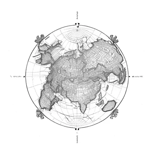 A World Map Composed Of Different Types Of Flowers Representing Each Country