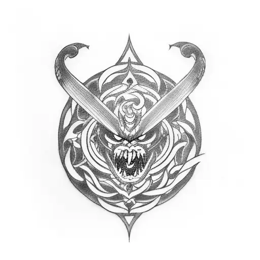 Combine The Anime Berserk Mark And Ouroboros In A Unique Design