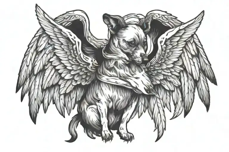 Dog Ears With Angel Wings