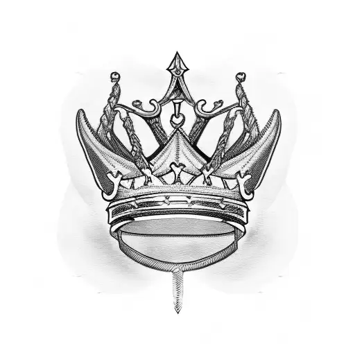 King's Crown And Eagle's Wing