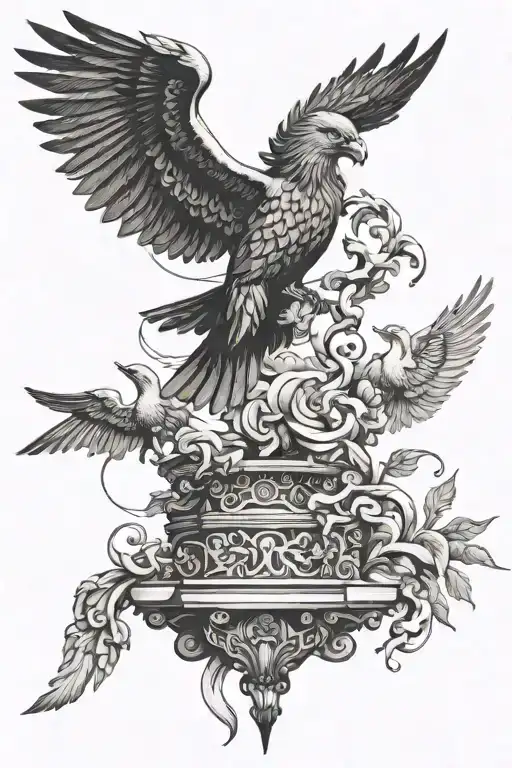 Birds And Greece Gods Olympus