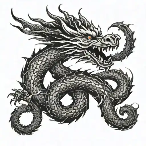 Dragon Coiled