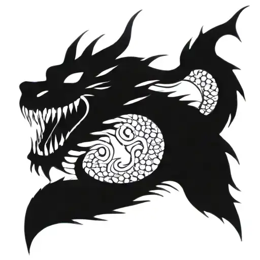 Dragon Coiled