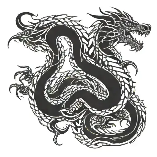 Dragon Coiled