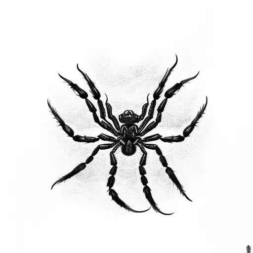 A Huge Spider Sucks The Juices Out Of A Scary Dragon