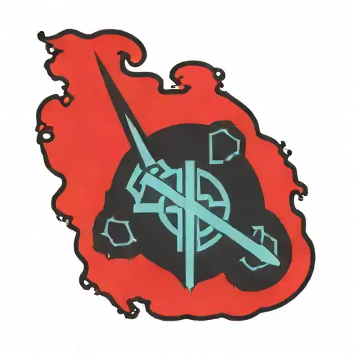 Star Wars Jedi Symbol With Sith Symbol Forming Beneath It