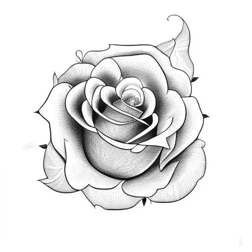 Sablier En Clous Avec Rose