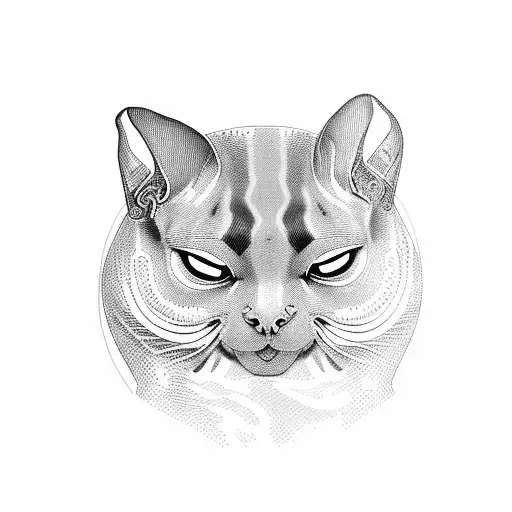 Fat Sphinx Cat Eating Everything