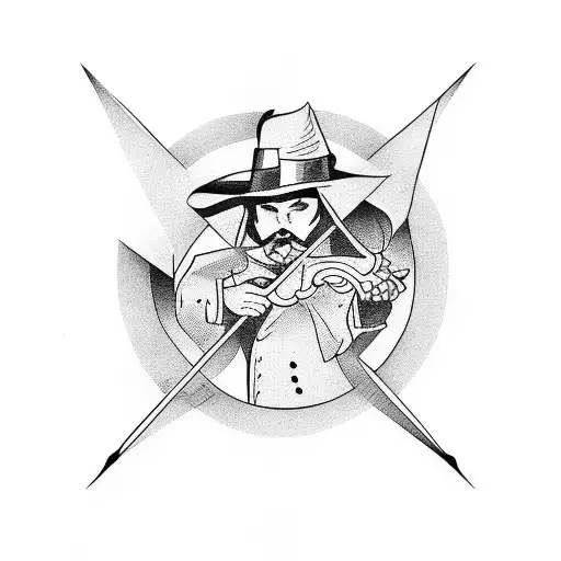 Magician Casting Spells With A Guitar