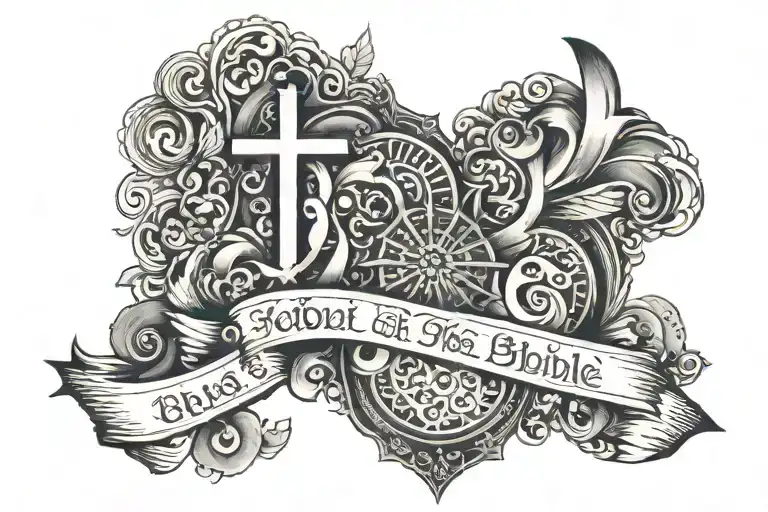 Forearm Tatto Of A Bible Verse