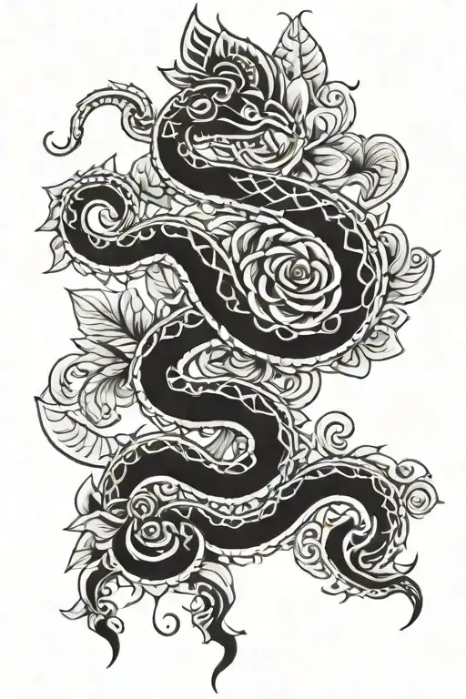 Aztec Serpent Flowers