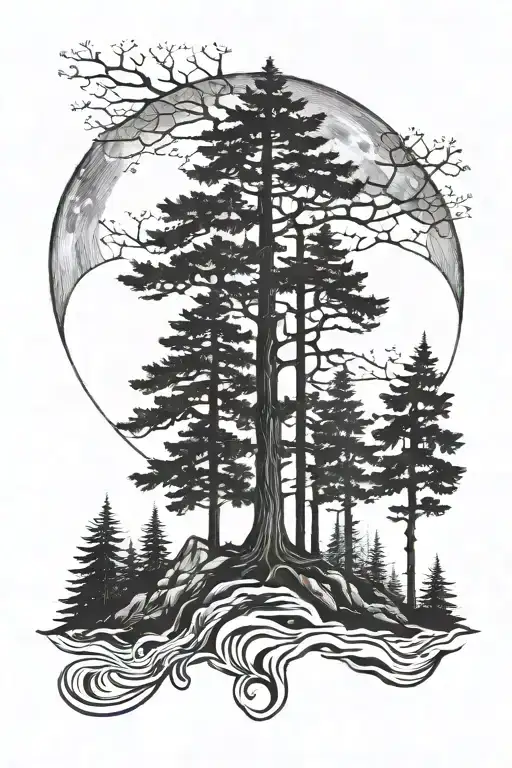 Las I Ksiezycforest And Moon Made