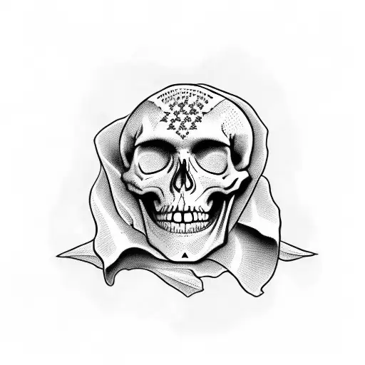 Full Skeleton With American Flag Cape