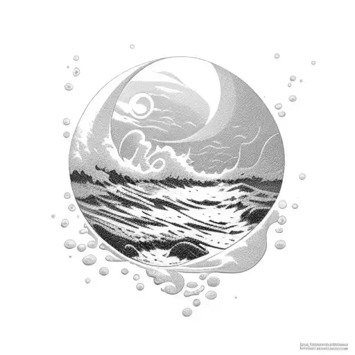 View Of Ocean From Beach During Nor'easter