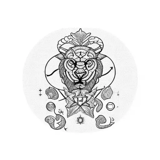 Alocasia Plant With Leo Astrological Sign On The Sleeve