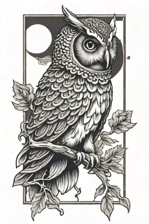 Tarot Card Owl Inside