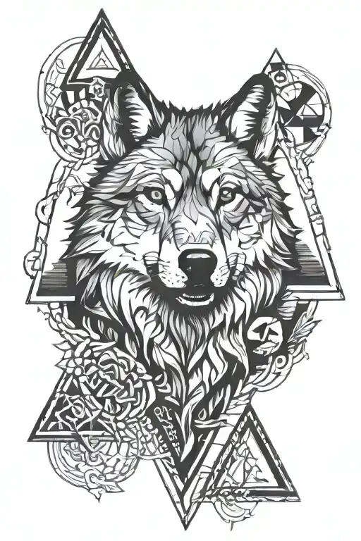 Wolf And Triangle