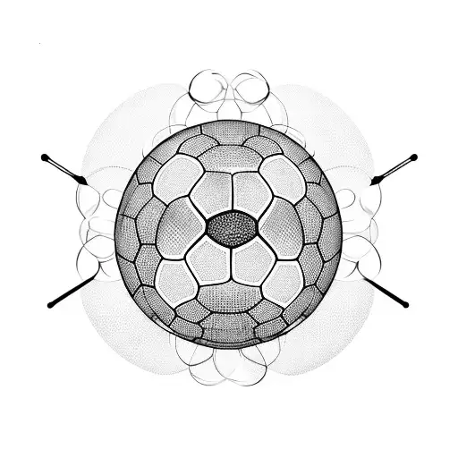 A Soccer Ball Transforming Into Musical Notes Surrounded By A Circle Of Family And Friends