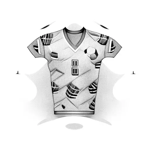 Football Jersey With A Unique Pattern